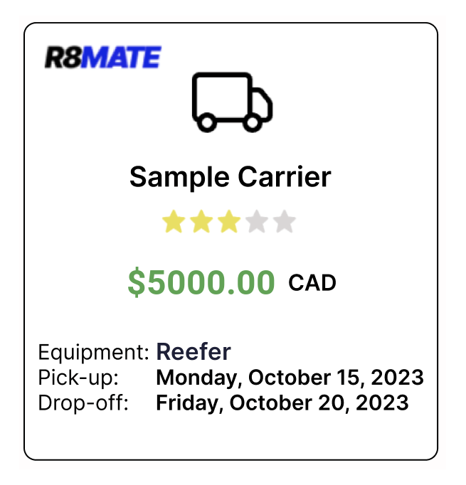 Refrigerated Shipping Quote